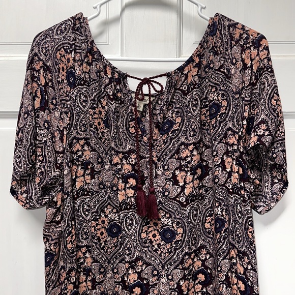 Lucky brand, blouse size large S/S - Picture 2 of 12